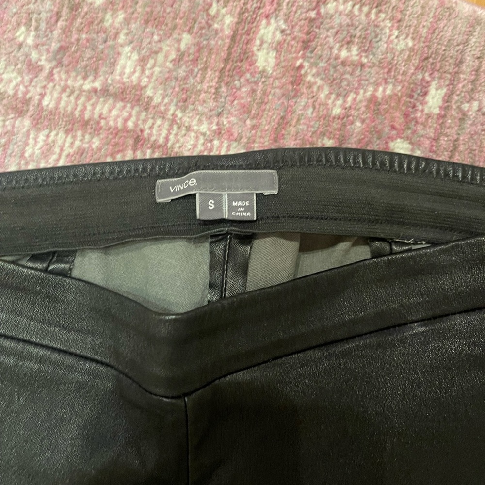 Vince Leather Zip Pants